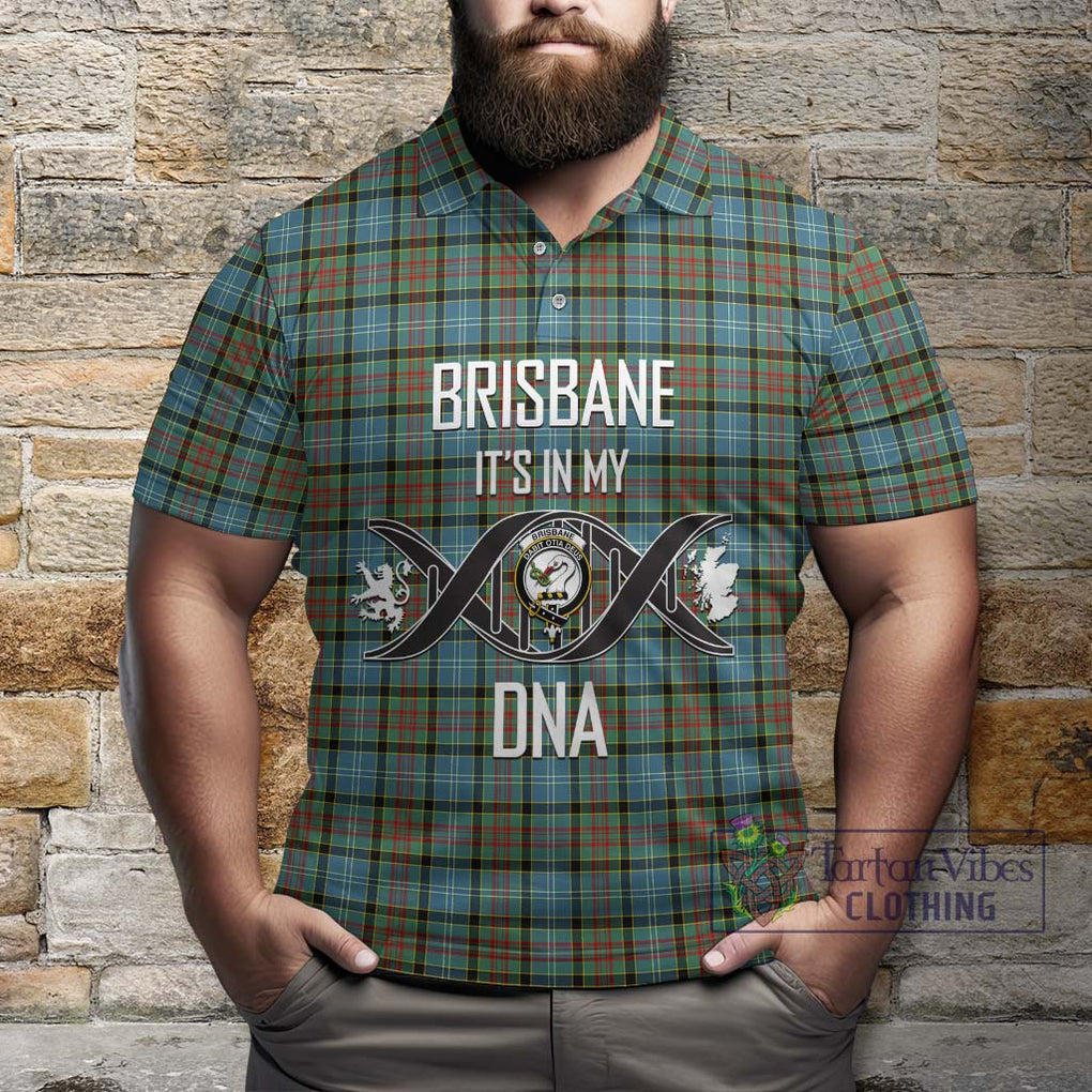 Brisbane Tartan Polo Shirt with Family Crest DNA In Me Style Kid - Tartanvibesclothing Shop