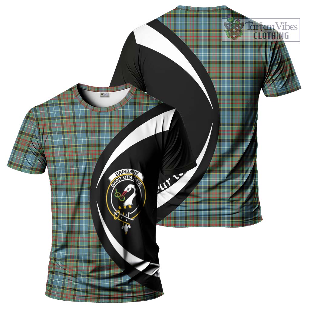 Tartan Vibes Clothing Brisbane Modern Tartan T-Shirt with Family Crest Circle Style