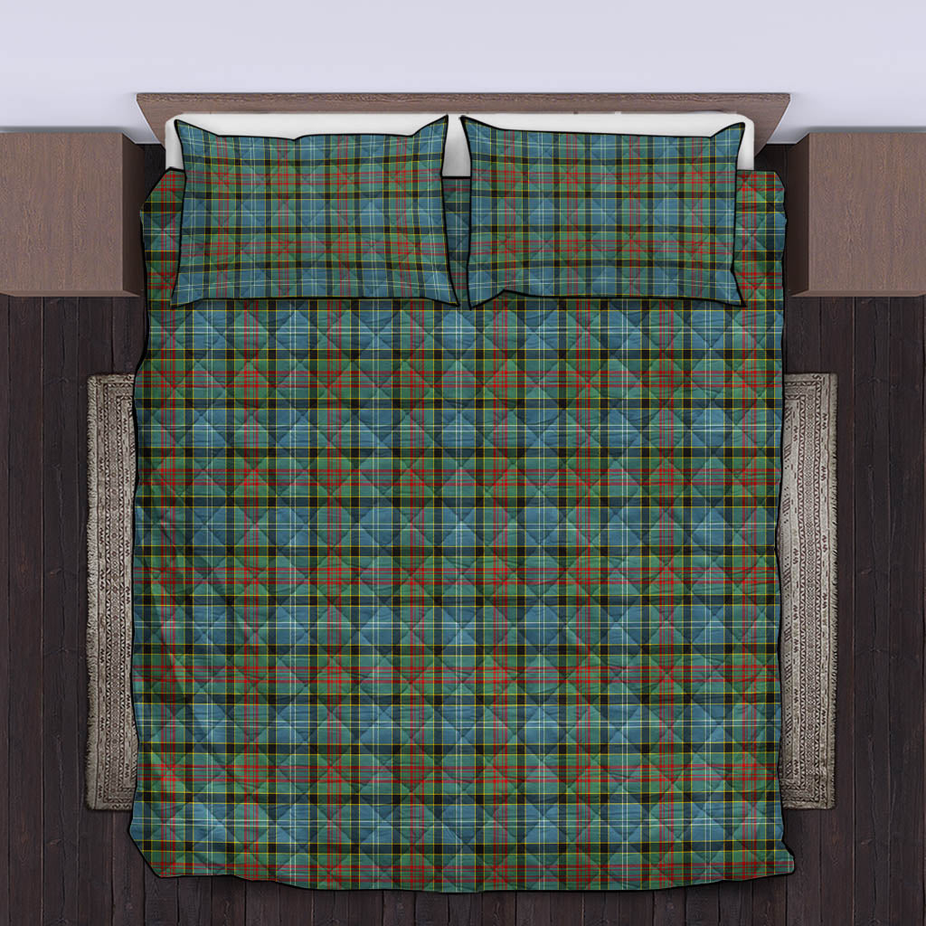 Brisbane Tartan Quilt Bed Set King - Tartan Vibes Clothing