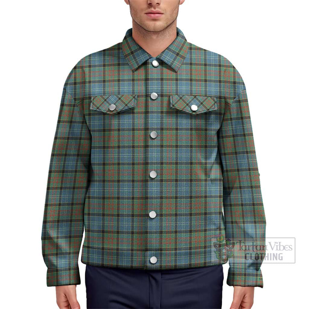 Brisbane Tartan Unisex Lapel Cotton Jacket Unisex - Tartan Vibes Clothing