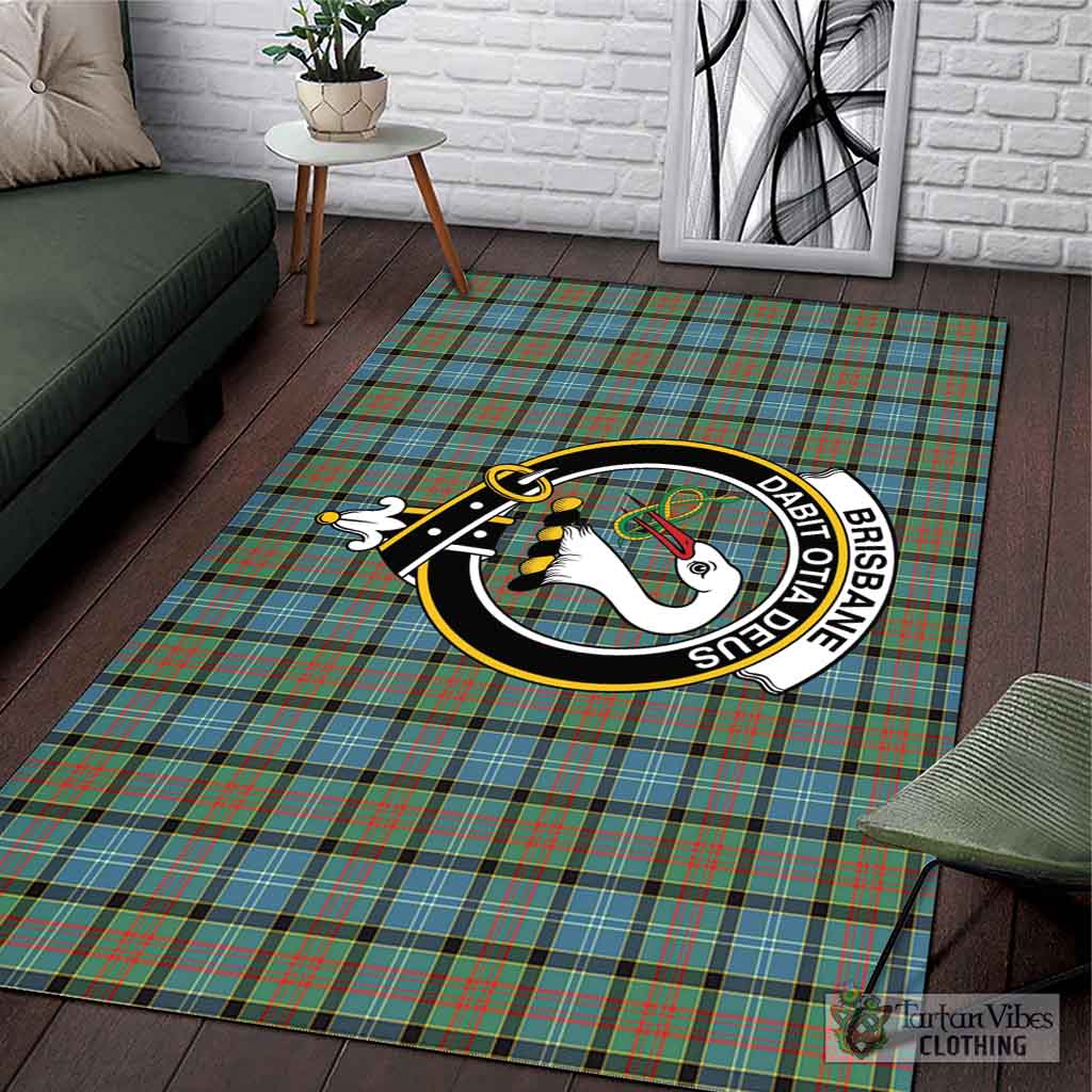 Tartan Vibes Clothing Brisbane Modern Tartan Area Rug with Family Crest