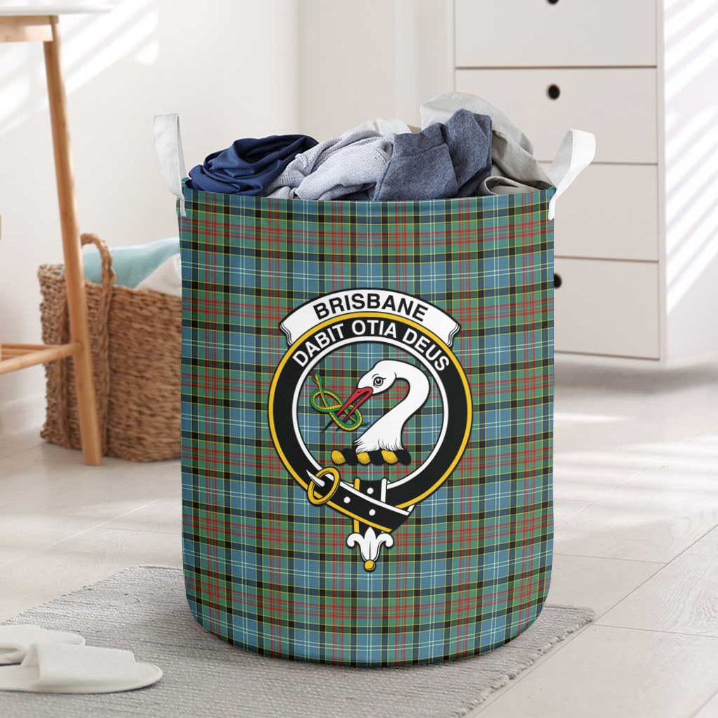 Brisbane Tartan Laundry Basket with Family Crest One Size - Tartanvibesclothing Shop