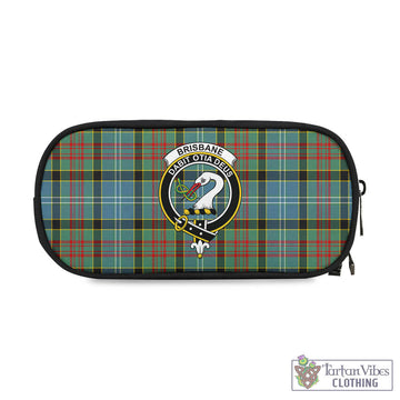 Brisbane Tartan Pen and Pencil Case with Family Crest