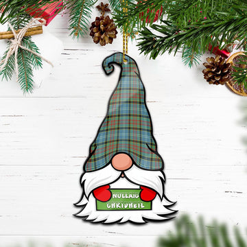 Brisbane Gnome Christmas Ornament with His Tartan Christmas Hat