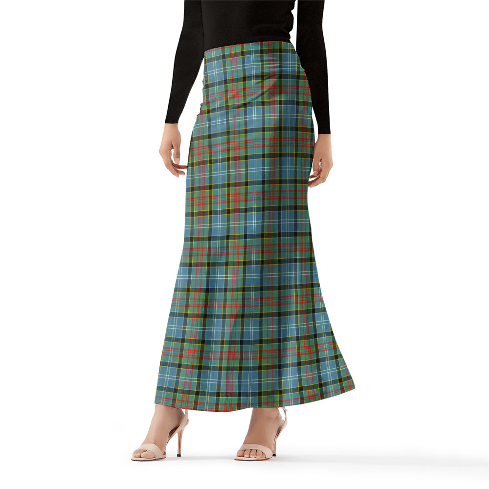 Brisbane modern Tartan Womens Full Length Skirt Female - Tartanvibesclothing