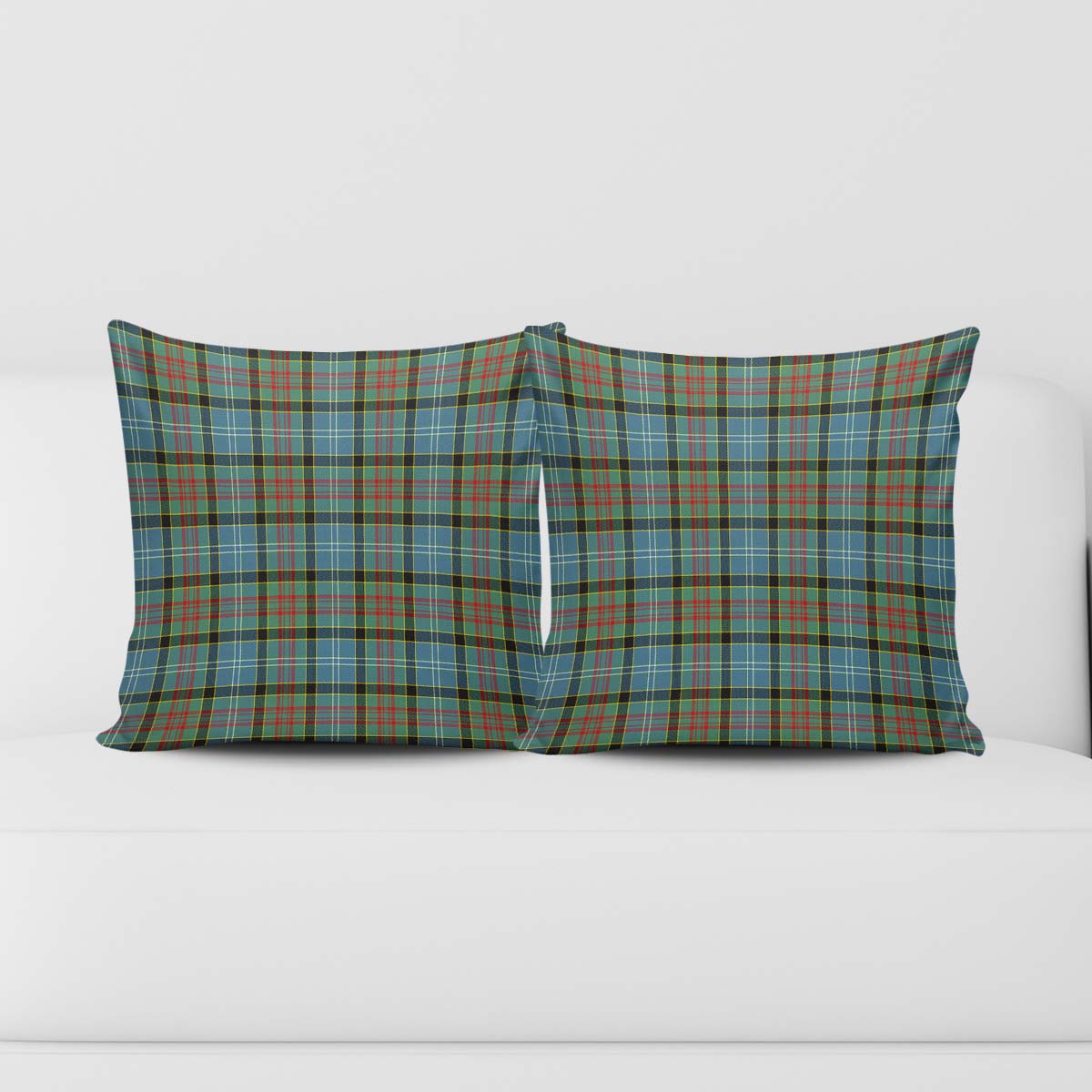 Brisbane modern Tartan Pillow Cover Square Pillow Cover - Tartanvibesclothing