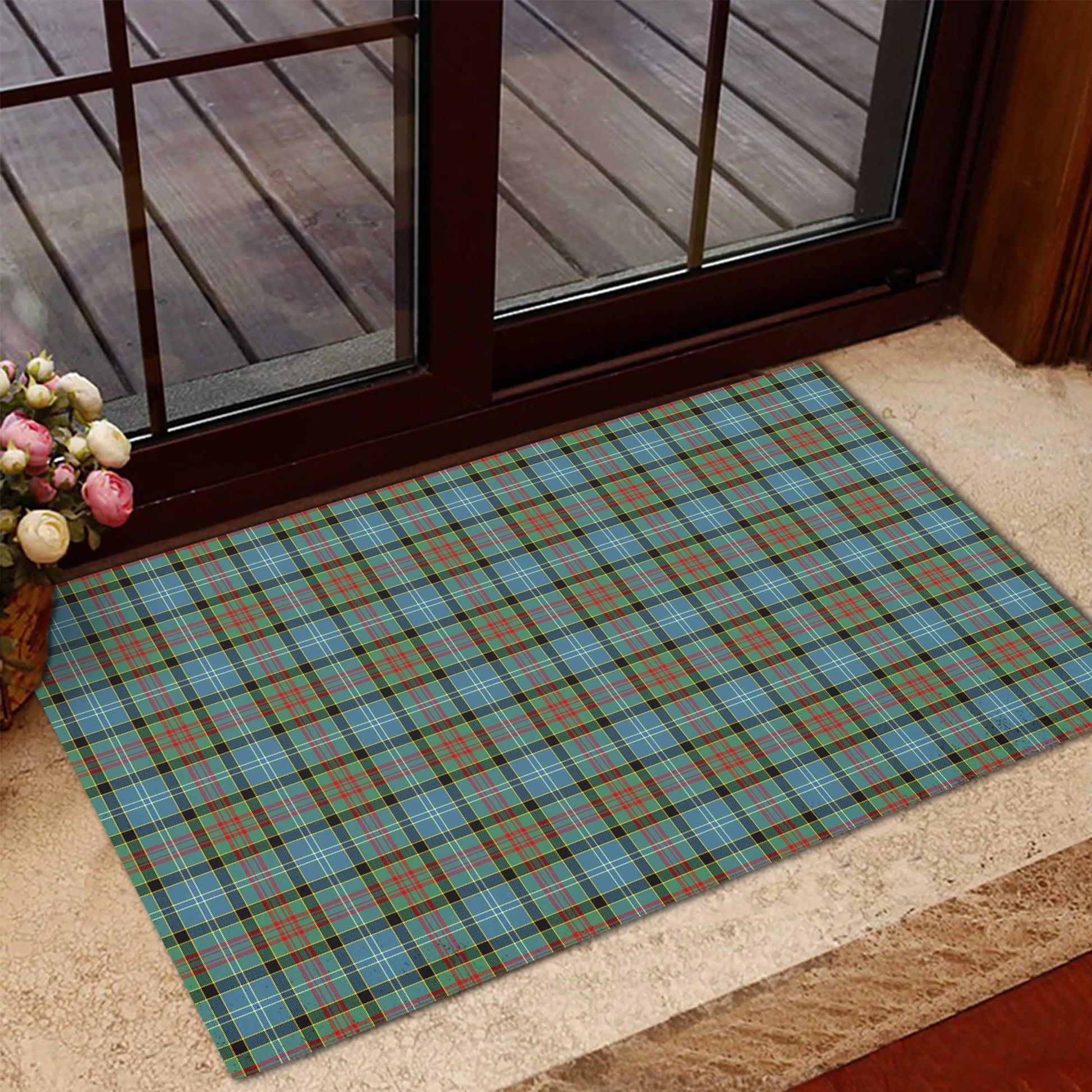 Brisbane modern Tartan Door Mat - Tartanvibesclothing