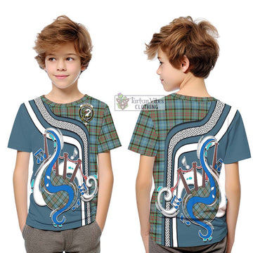 Brisbane Tartan Kid T-Shirt with Epic Bagpipe Style