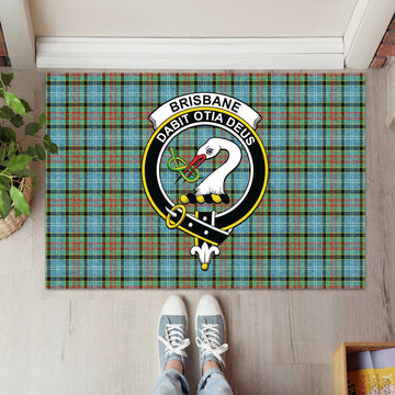 Brisbane Tartan Door Mat with Family Crest