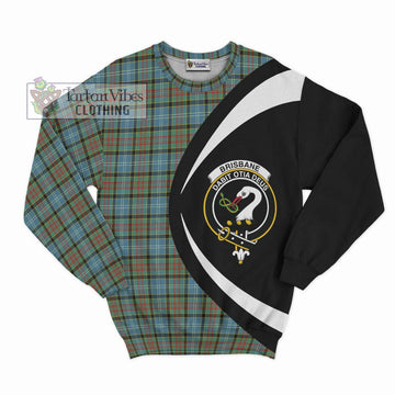 Brisbane Tartan Sweatshirt with Family Crest Circle Style