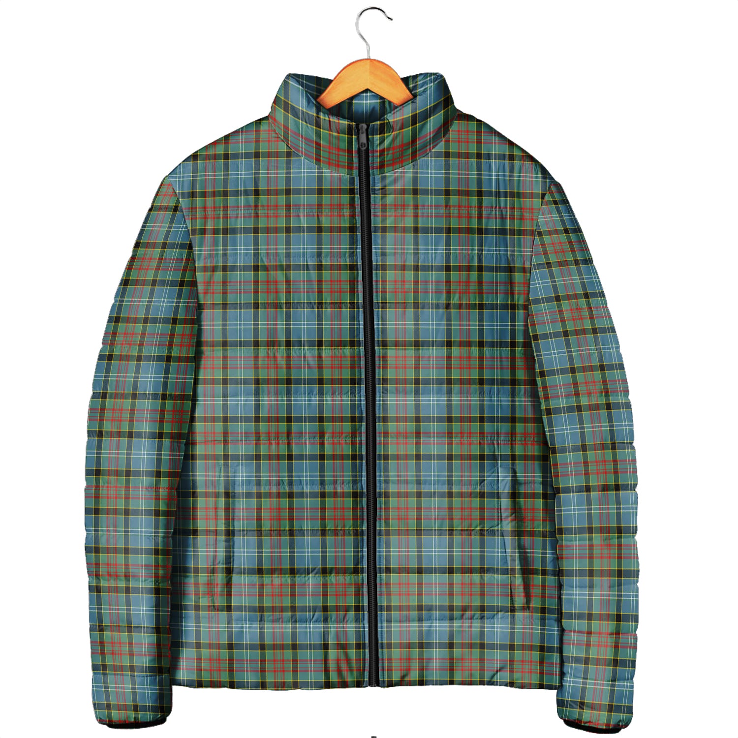 Brisbane Tartan Padded Jacket Men's Padded Jacket - Tartan Vibes Clothing