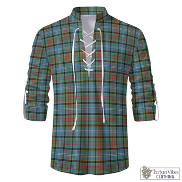 Brisbane Tartan Men's Scottish Traditional Jacobite Ghillie Kilt Shirt