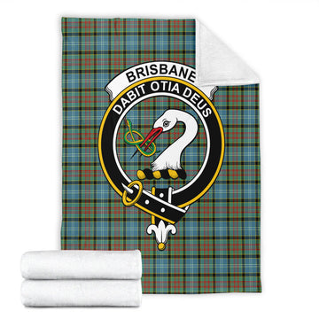 Brisbane Tartan Blanket with Family Crest