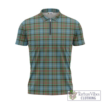 Brisbane Tartan Zipper Polo Shirt