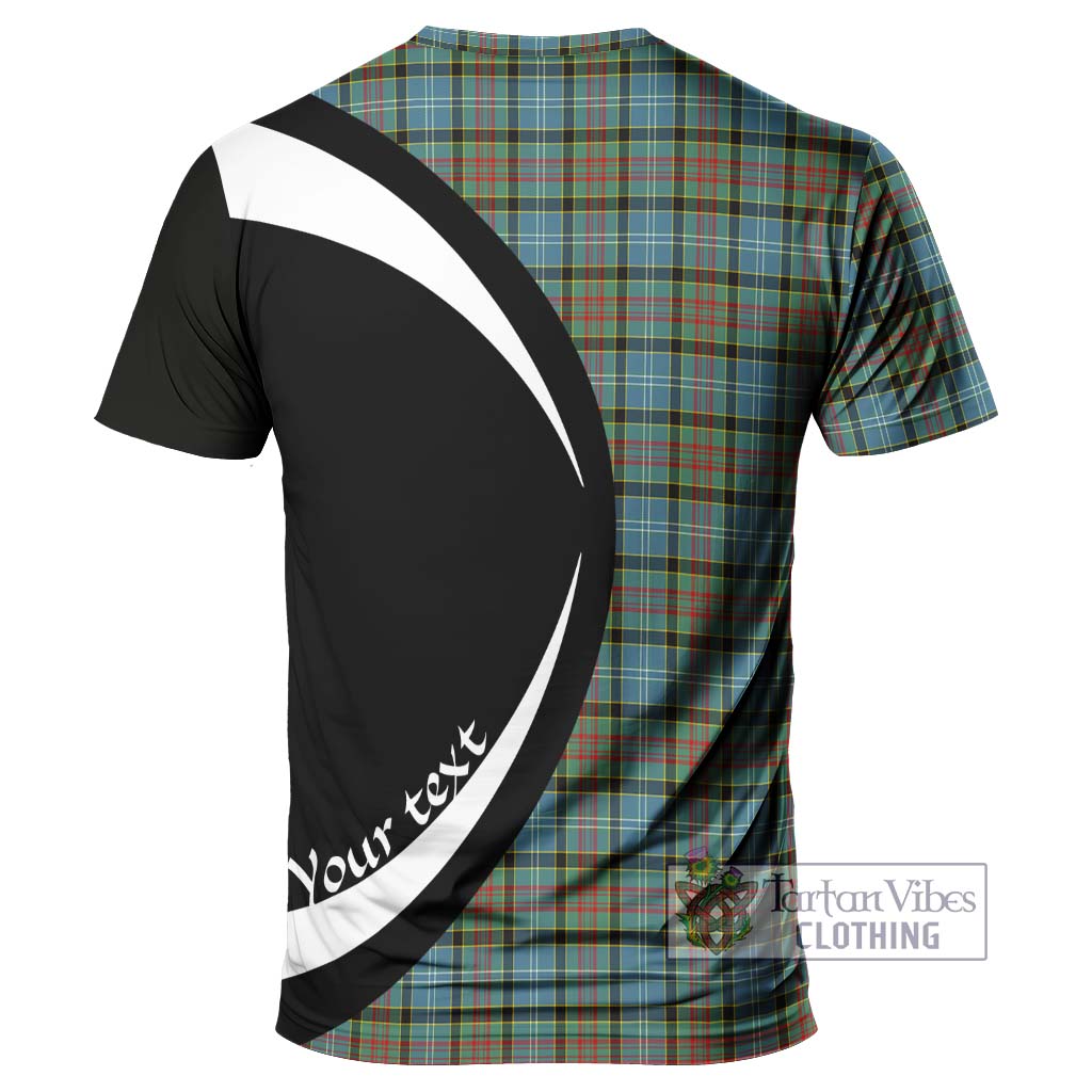 Tartan Vibes Clothing Brisbane Modern Tartan T-Shirt with Family Crest Circle Style