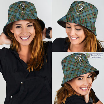 Brisbane Tartan Bucket Hat with Family Crest