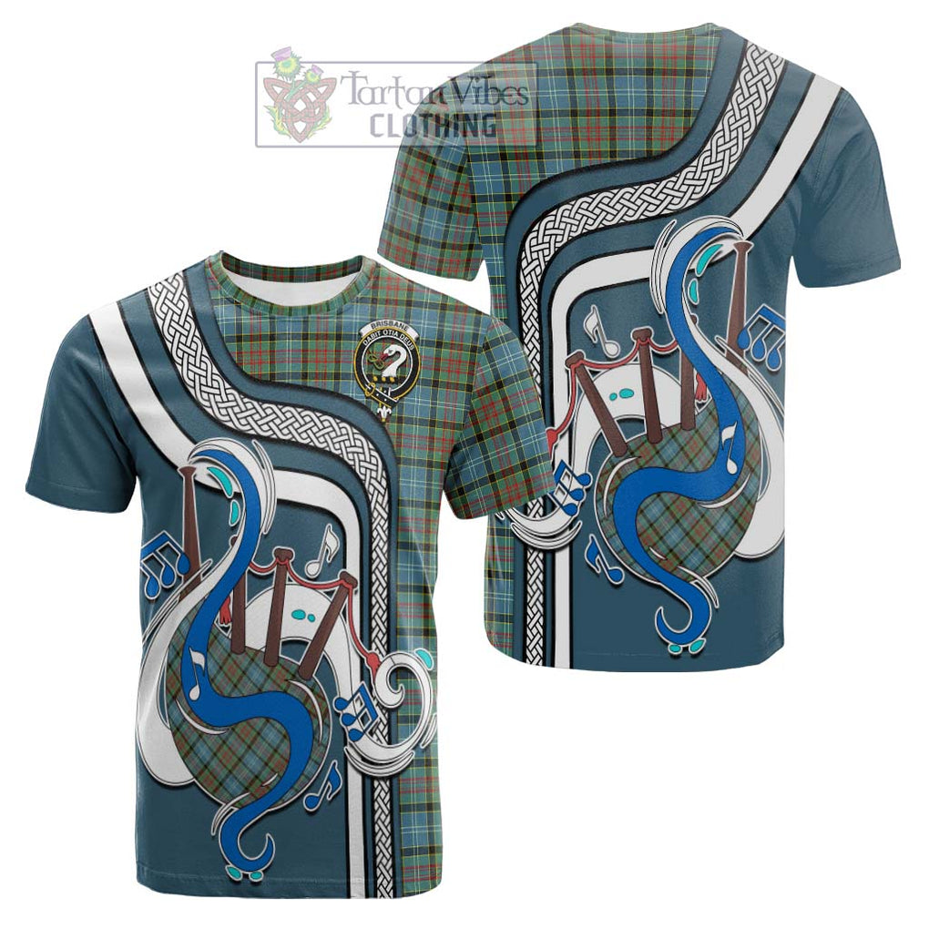 Tartan Vibes Clothing Brisbane Modern Tartan Cotton T-shirt with Epic Bagpipe Style