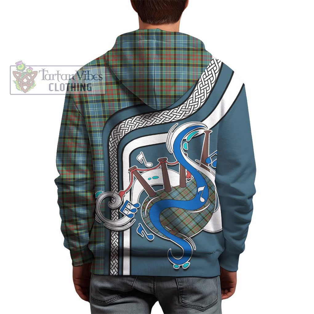 Brisbane Tartan Hoodie with Epic Bagpipe Style - Tartanvibesclothing Shop