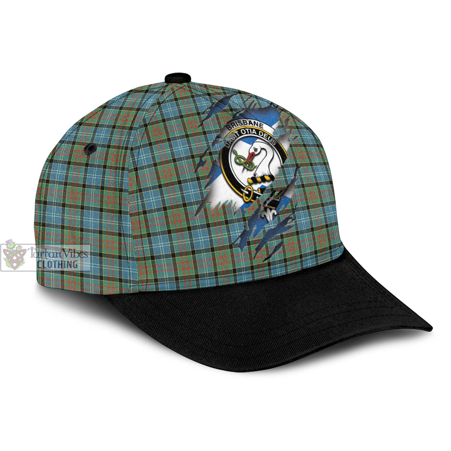 Tartan Vibes Clothing Brisbane Modern Tartan Classic Cap with Family Crest In Me Style