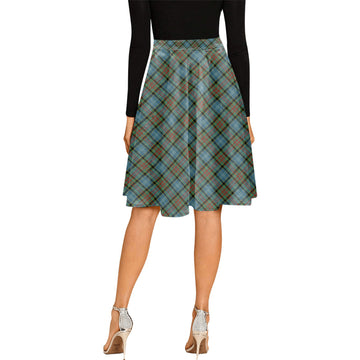 Brisbane Tartan Melete Pleated Midi Skirt