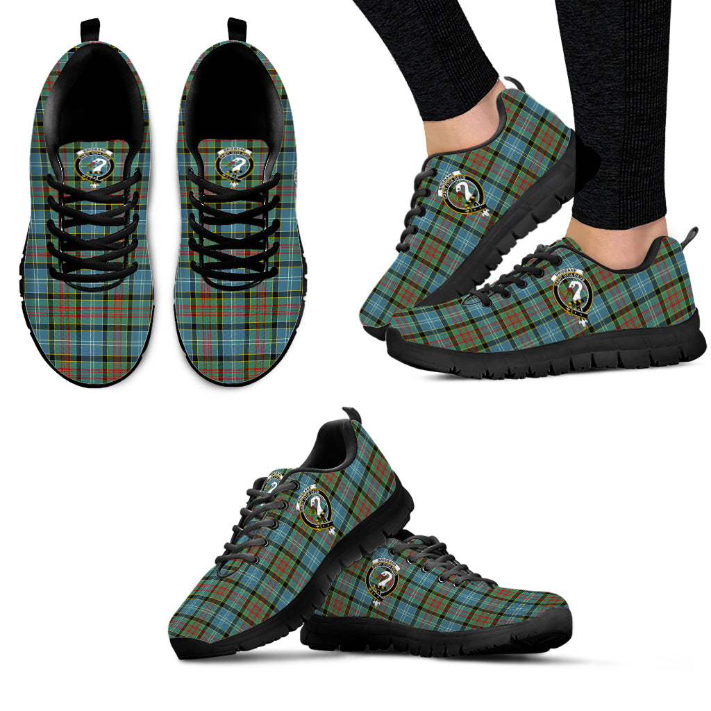 Brisbane Tartan Sneakers with Family Crest - Tartan Vibes Clothing