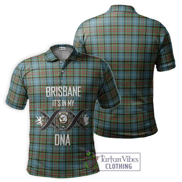 Brisbane Tartan Polo Shirt with Family Crest DNA In Me Style