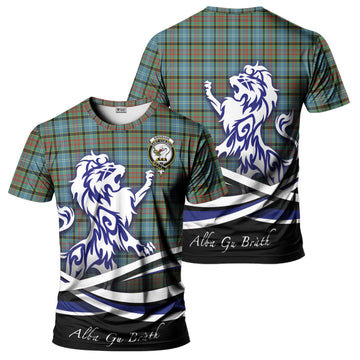 Brisbane Tartan T-Shirt with Alba Gu Brath Regal Lion Emblem