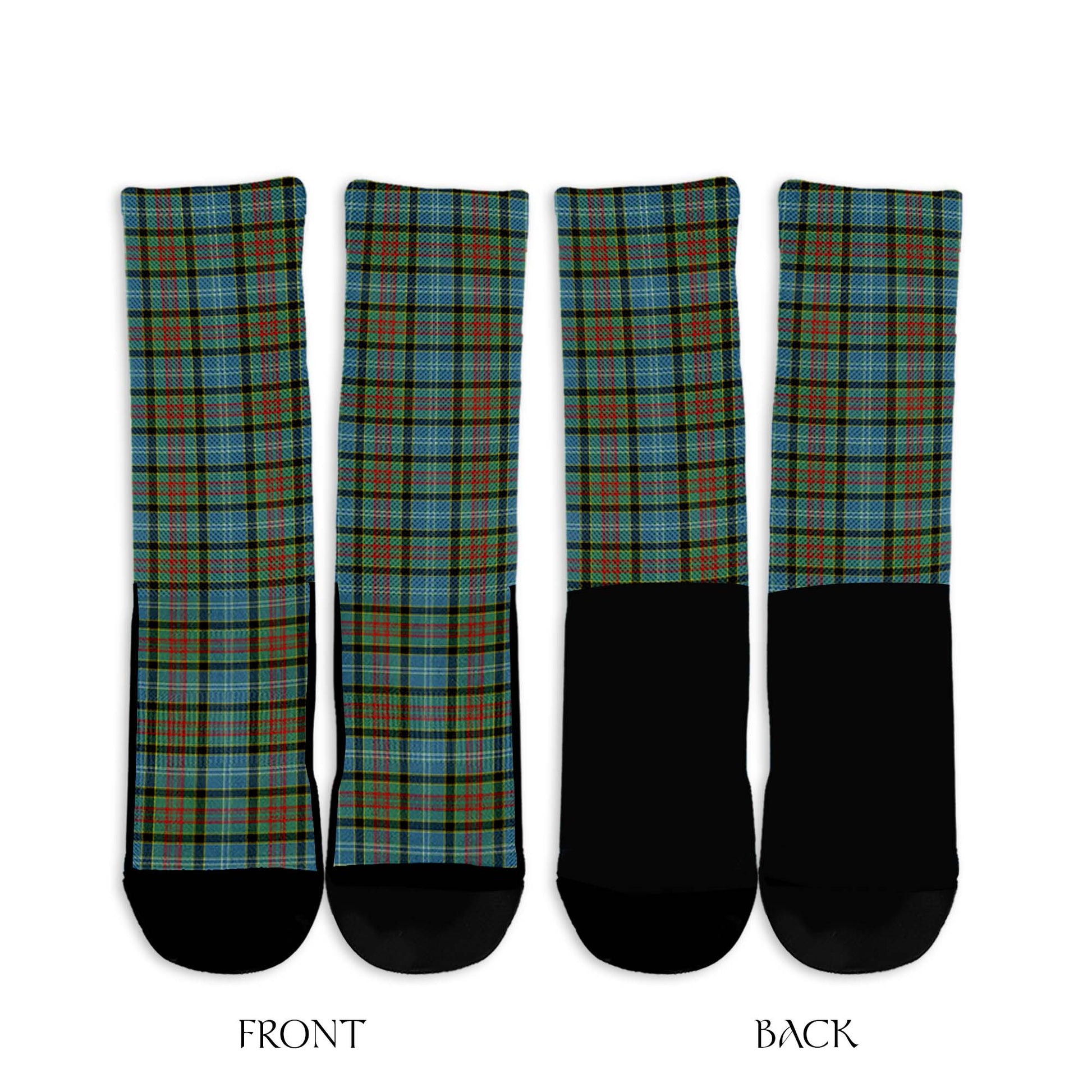 Brisbane modern Tartan Crew Socks - Tartanvibesclothing