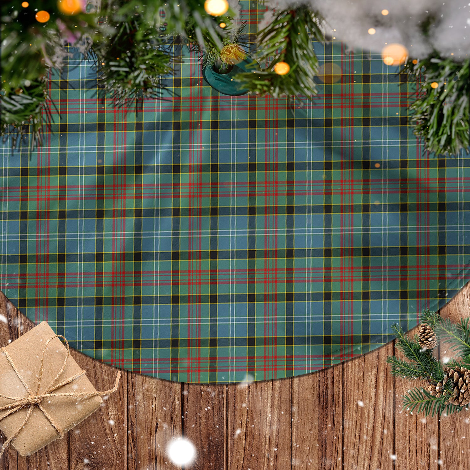 Brisbane modern Tartan Christmas Tree Skirt - Tartanvibesclothing