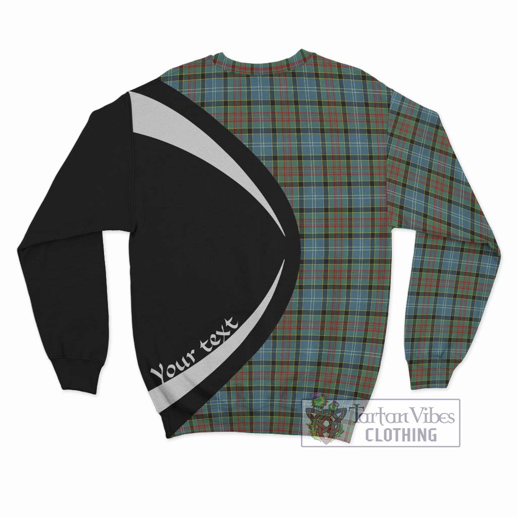 Brisbane Tartan Sweatshirt with Family Crest Circle Style - Tartan Vibes Clothing