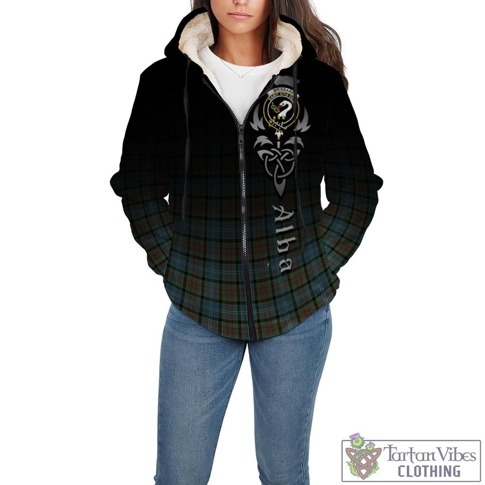 Tartan Vibes Clothing Brisbane modern Tartan Sherpa Hoodie Featuring Alba Gu Brath Family Crest Celtic Inspired