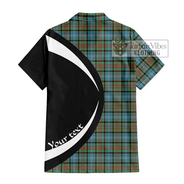 Brisbane Tartan Short Sleeve Button Up with Family Crest Circle Style