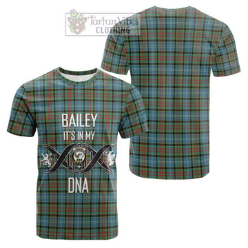 Brisbane Tartan Cotton T-shirt with Family Crest DNA In Me Style