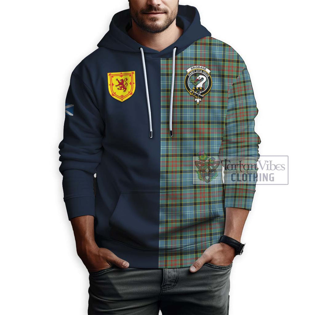 Tartan Vibes Clothing Brisbane Modern Tartan Hoodie with Scottish Lion Royal Arm Half Style