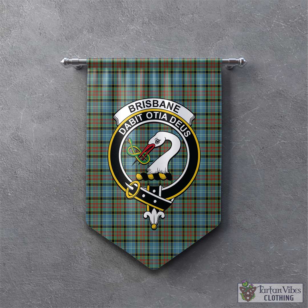 Tartan Vibes Clothing Brisbane modern Tartan Gonfalon, Tartan Banner with Family Crest