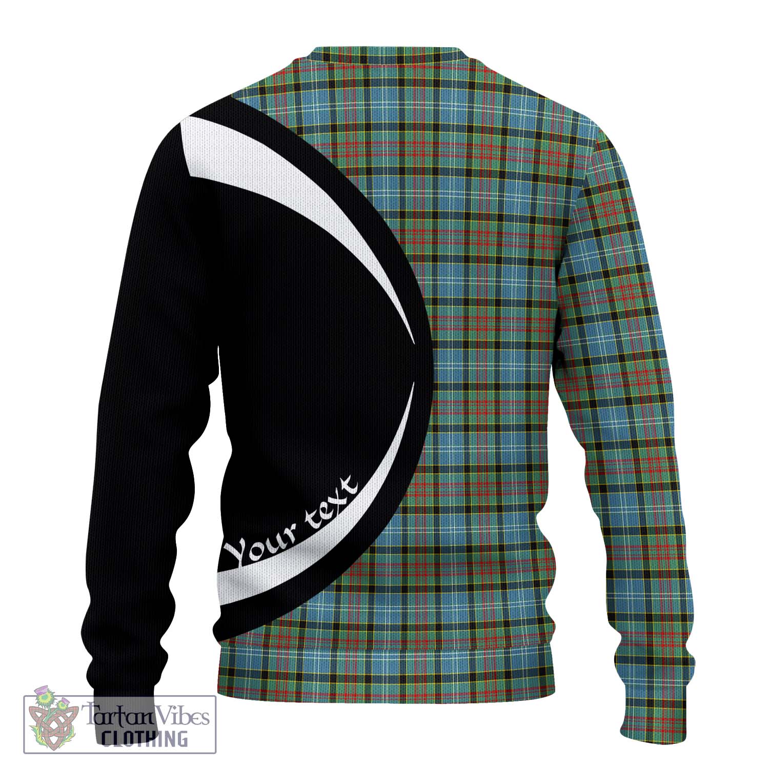 Brisbane Tartan Ugly Sweater with Family Crest Circle Style - Tartan Vibes Clothing