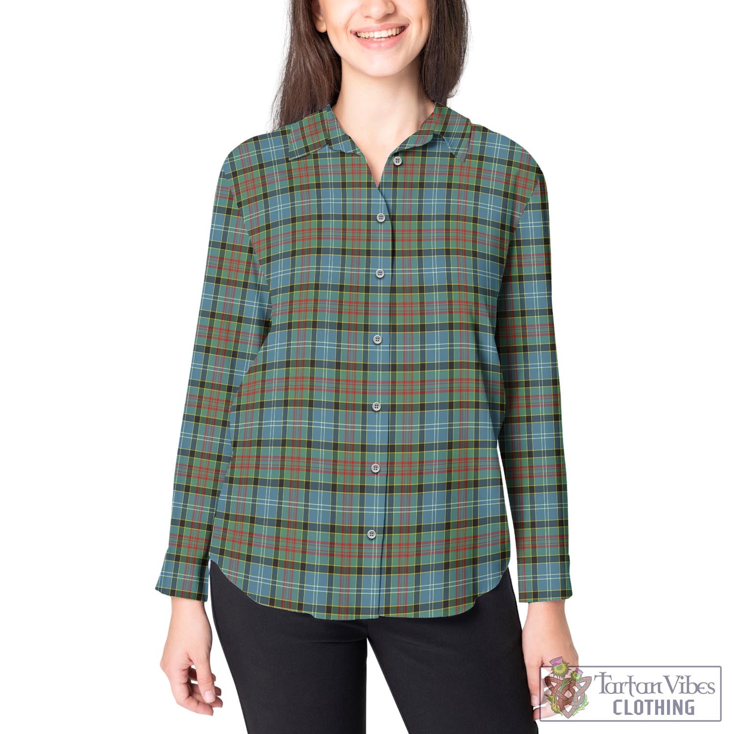 Brisbane modern Tartan Womens Casual Shirt