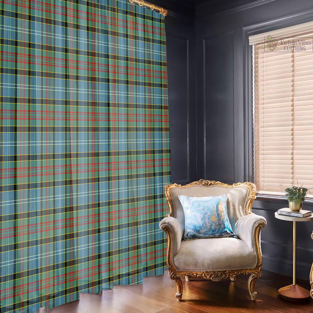 Brisbane modern Tartan Window Curtain