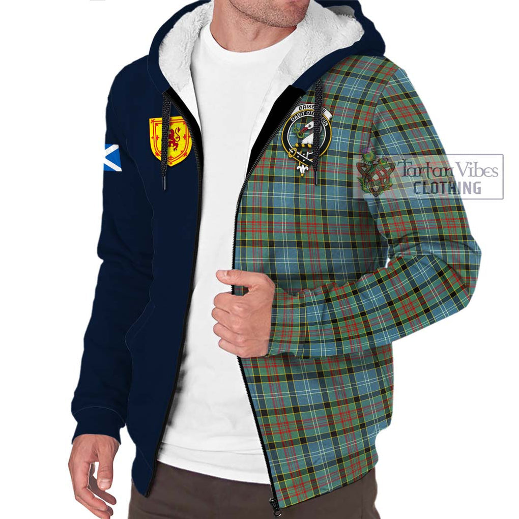 Tartan Vibes Clothing Brisbane Modern Tartan Sherpa Hoodie with Scottish Lion Royal Arm Half Style