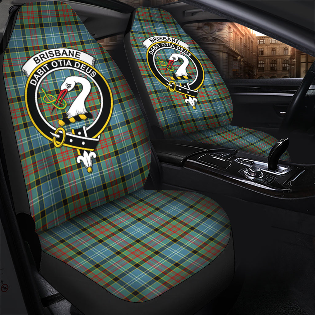 Brisbane modern Tartan Car Seat Cover with Family Crest - Tartanvibesclothing