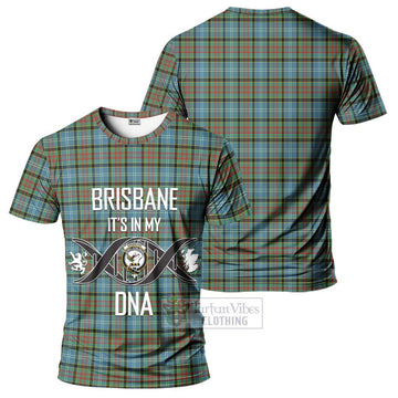 Brisbane Tartan T-Shirt with Family Crest DNA In Me Style