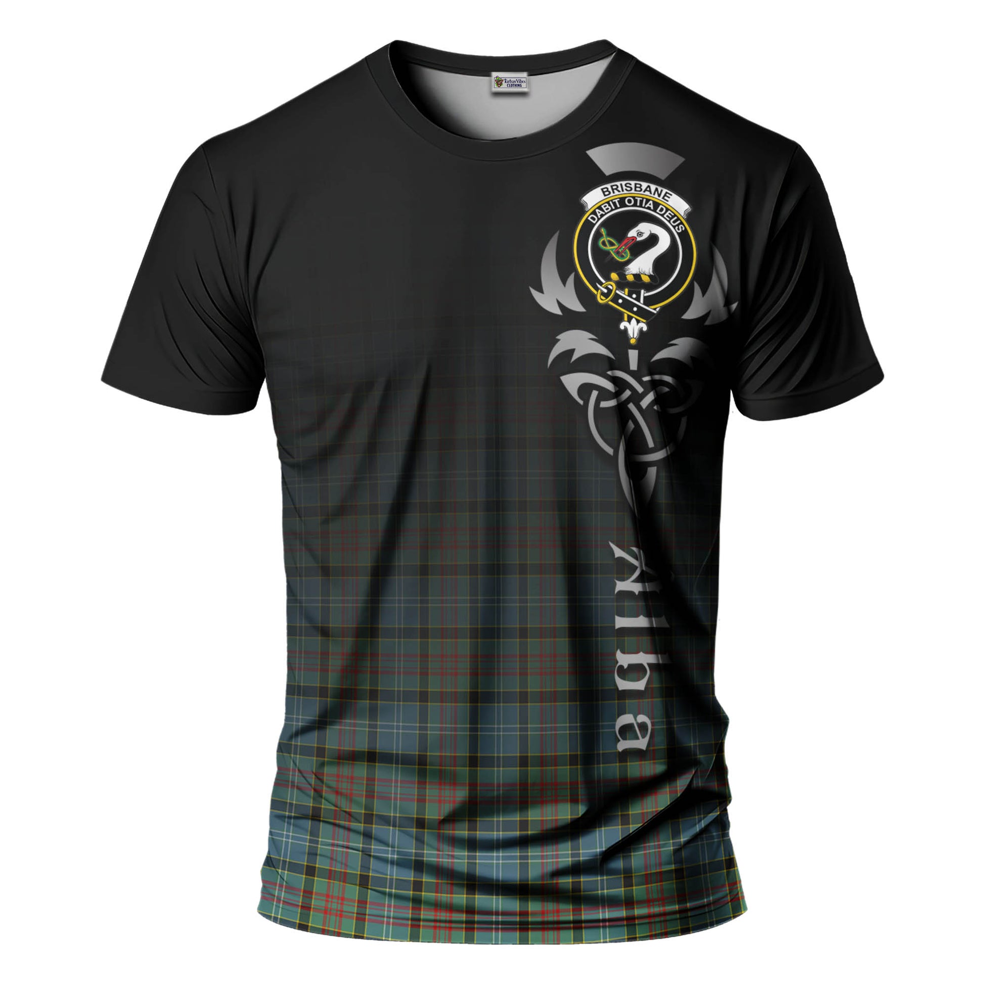 Tartan Vibes Clothing Brisbane modern Tartan T-Shirt Featuring Alba Gu Brath Family Crest Celtic Inspired