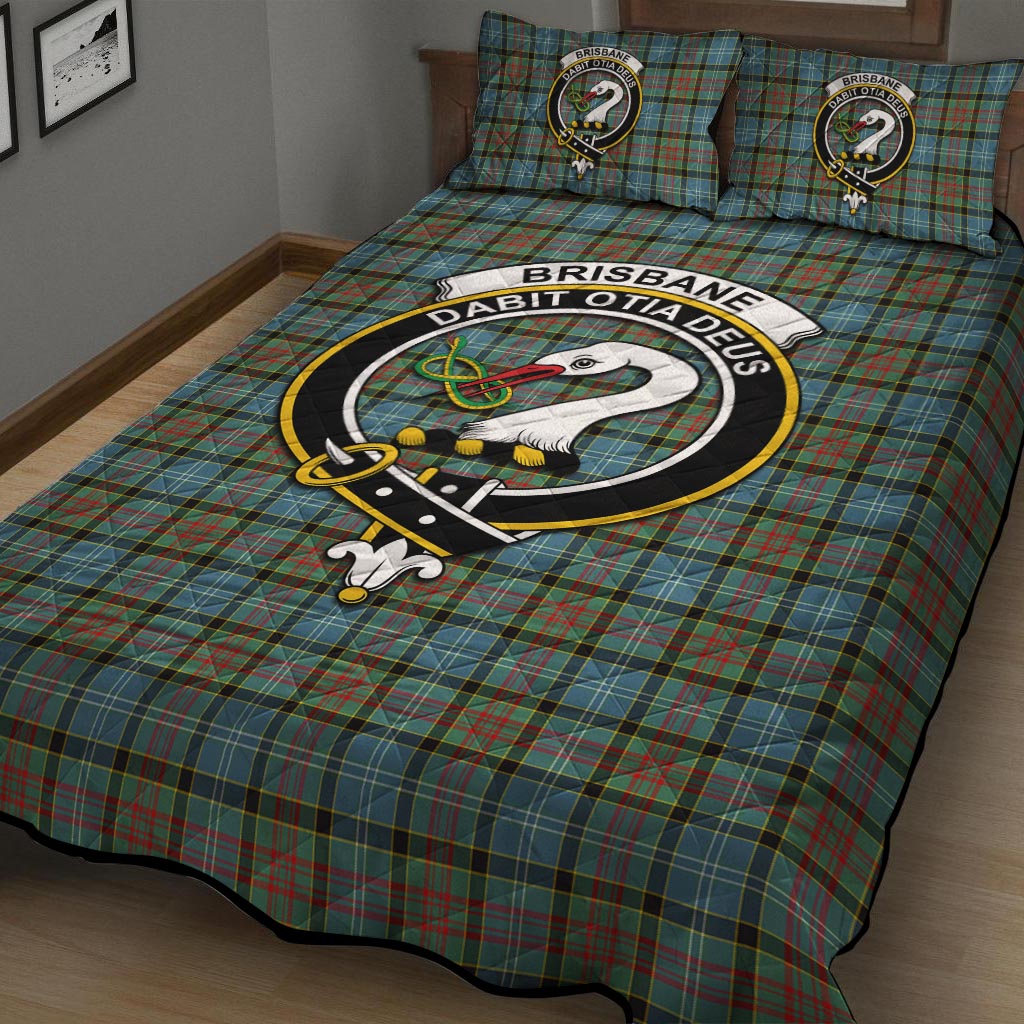 Brisbane Tartan Quilt Bed Set with Family Crest - Tartan Vibes Clothing