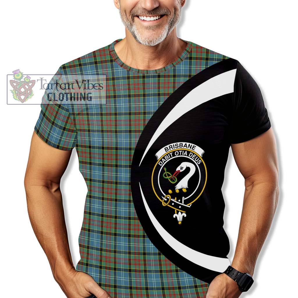 Tartan Vibes Clothing Brisbane Modern Tartan T-Shirt with Family Crest Circle Style