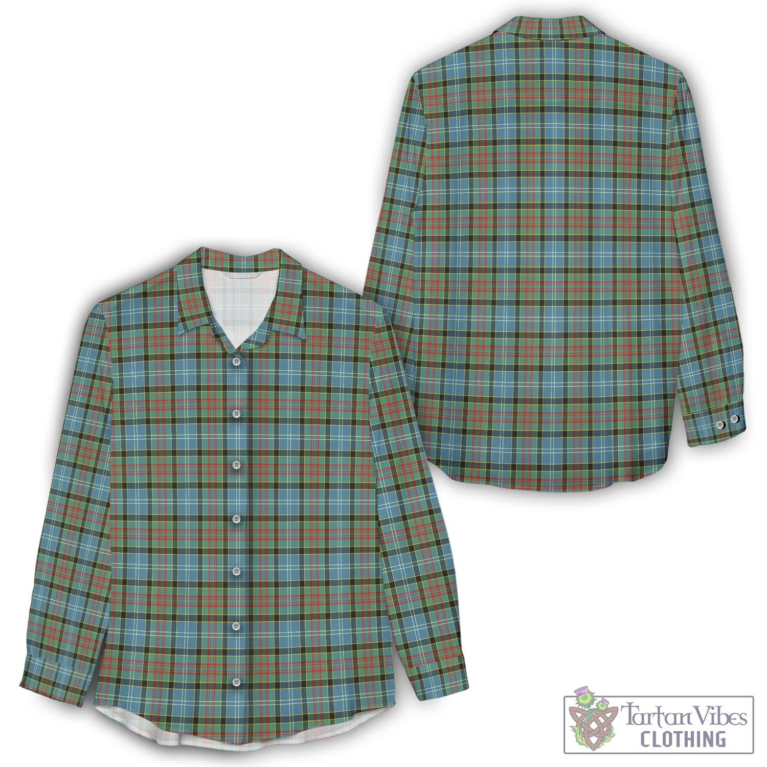 Brisbane modern Tartan Womens Casual Shirt