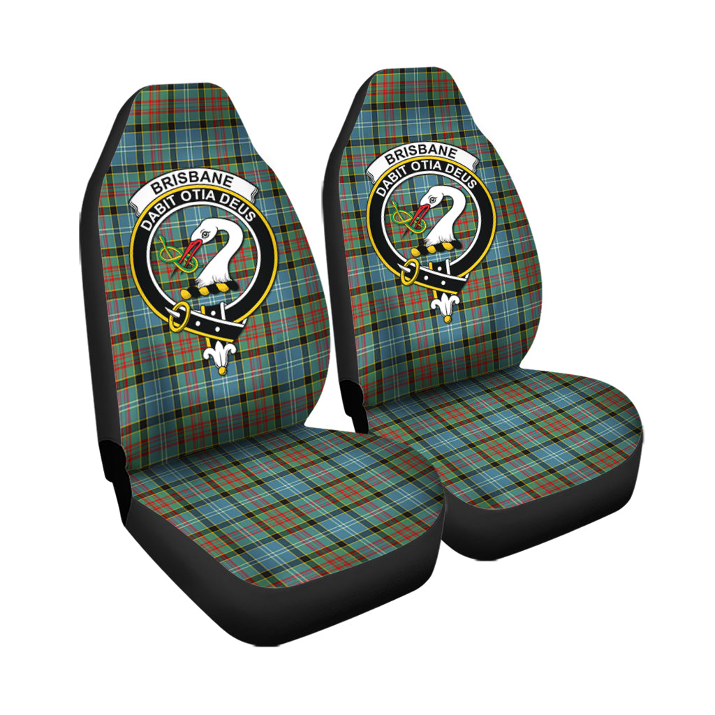 Brisbane modern Tartan Car Seat Cover with Family Crest - Tartanvibesclothing