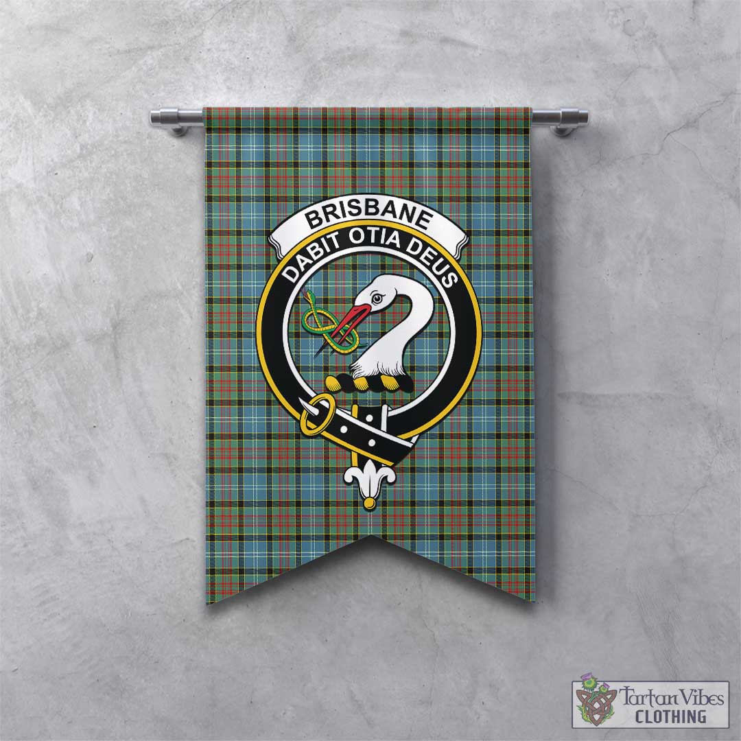 Tartan Vibes Clothing Brisbane modern Tartan Gonfalon, Tartan Banner with Family Crest