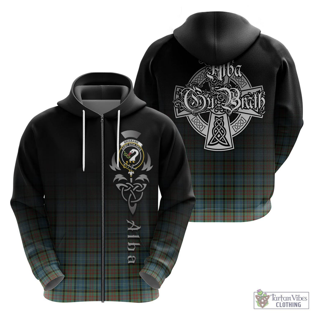 Tartan Vibes Clothing Brisbane modern Tartan Hoodie Featuring Alba Gu Brath Family Crest Celtic Inspired