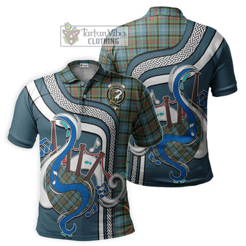 Brisbane Tartan Polo Shirt with Epic Bagpipe Style