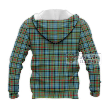 Brisbane Tartan Knitted Hoodie with Family Crest DNA In Me Style